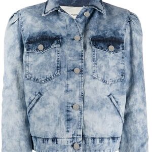 Isabel Marant Etoile - Denim Acid Wash Jacket In Blue